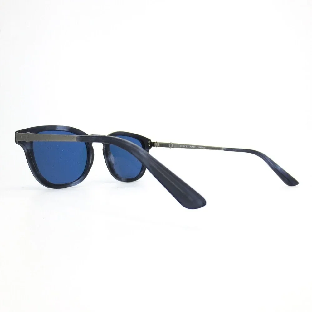 Robert Marc Sunglasses 916 307M Matte Blue Tortoise Gray Frames with Blue Lenses